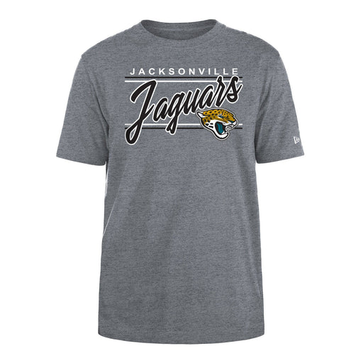 New Era Shirts Jacksonville Jaguars New Era Gray Script Logo T-Shirt - Men's