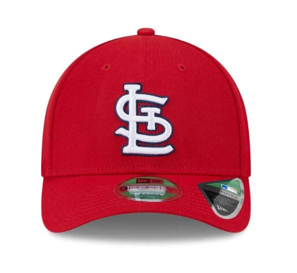 Adult St. Louis Cardinals New Era Red Player Replica 9FORTY M-Crown Style Adjustable Snapback Hat - Men's