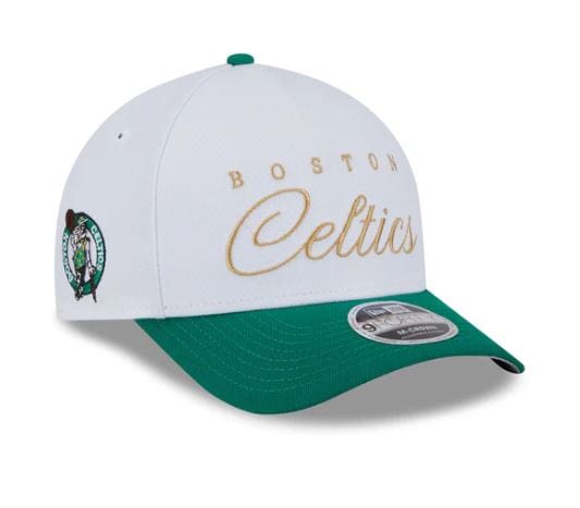 New Era Snapback Hat Adjustable / White Adult Boston Celtics New Era White 2025 NBA Draft M-Crown A-Frame 9FORTY Adjustable Hat - Men's