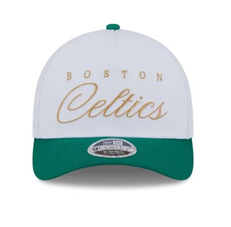 New Era Snapback Hat Adjustable / White Adult Boston Celtics New Era White 2025 NBA Draft M-Crown A-Frame 9FORTY Adjustable Hat - Men's