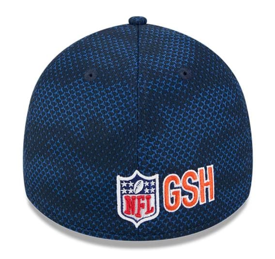 New Era Snapback Hat Adult Chicago Bears New Era Navy 2024 Sideline 39THIRTY Flex Hat - Men's