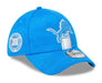 New Era Snapback Hat Adult Detroit Lions New Era Blue 2024 Sideline 39THIRTY Flex Hat - Men's