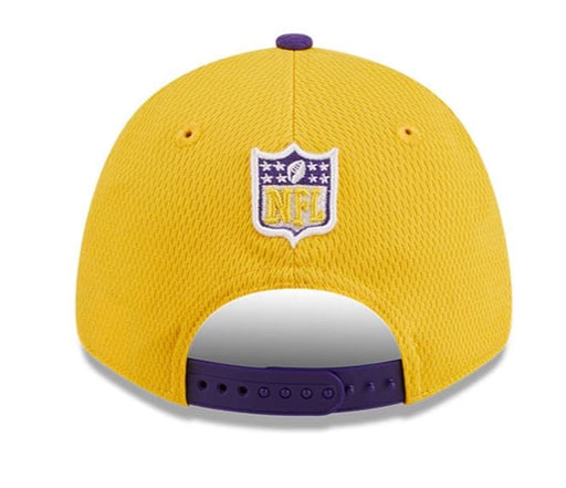Minnesota Vikings New Era Gold 2023 Sideline 9FORTY Adjustable Stretch-Snap Hat