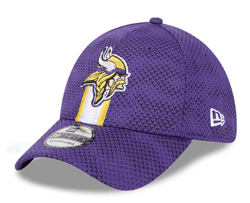 New Era Snapback Hat Minnesota Vikings New Era Purple 2024 Sideline 39THIRTY Flex Hat