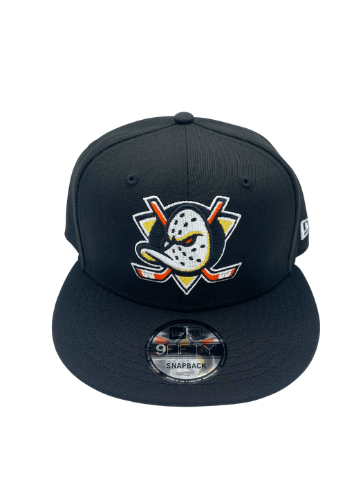 New Era Snapback Hat OSFM / Black Adult Anaheim Ducks New Era Black NHL 9FIFTY Snapback Hat - Men's