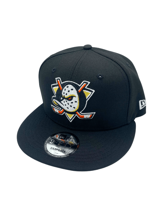 New Era Snapback Hat OSFM / Black Adult Anaheim Ducks New Era Black NHL 9FIFTY Snapback Hat - Men's