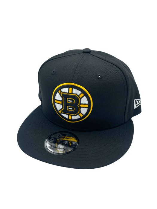 New Era Snapback Hat OSFM / Black Adult Boston Bruins New Era Black NHL 9FIFTY Snapback Hat - Men's