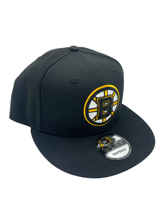 New Era Snapback Hat OSFM / Black Adult Boston Bruins New Era Black NHL 9FIFTY Snapback Hat - Men's