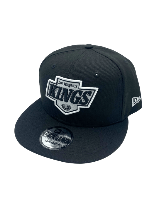 New Era Snapback Hat OSFM / Black Adult Los Angeles Kings New Era Black NHL 9FIFTY Snapback Hat - Men's