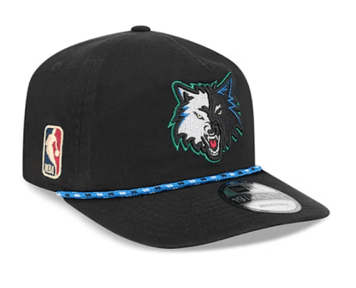 New Era Snapback Hat OSFM / Black Adult Minnesota Timberwolves New Era Black Hardwood Classic 19TWENTY Adjustable Snapback Hat - Men's