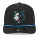 New Era Snapback Hat OSFM / Black Adult Minnesota Timberwolves New Era Black Hardwood Classic 19TWENTY Adjustable Snapback Hat - Men's