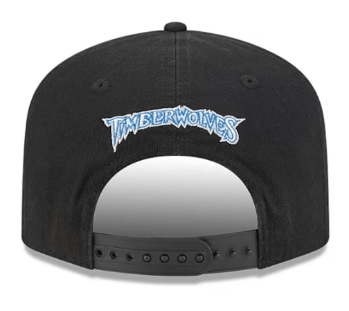 New Era Snapback Hat OSFM / Black Adult Minnesota Timberwolves New Era Black Hardwood Classic 19TWENTY Adjustable Snapback Hat - Men's