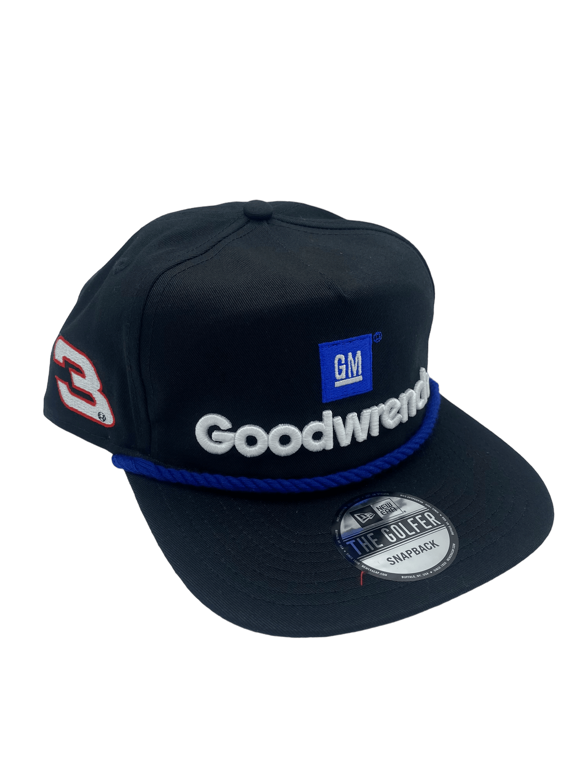 Goodwrench #3 New Era Custom Black Golfer Adjustable Snapback Hat — Pro ...