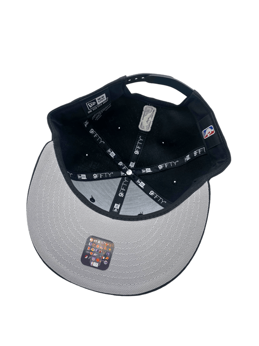 Minnesota Timberwolves New Era Black and White Custom Script 9FIFTY Adjustable Snapback Hat