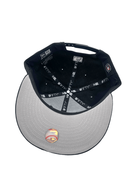 Minnesota Twins New Era Black and White Custom M Script 9FIFTY Adjustable Snapback Hat