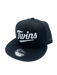 Minnesota Twins New Era Black and White Custom T Script 9FIFTY Adjustable Snapback Hat