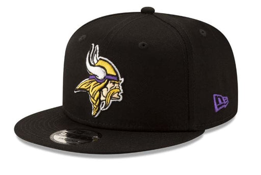 New Era Snapback Hat OSFM / Black Minnesota Vikings New Era Black 9FIFTY Adjustable Snapback Hat
