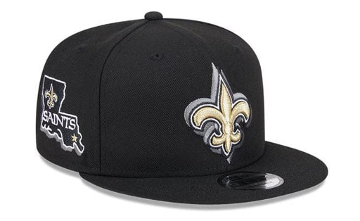 New Orleans Saints New Era 2024 NFL Draft Black 9FIFTY Side Patch Snapback Hat - Men's