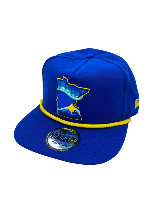 Adult Minnesota Twins New Era Blue City Connect State Logo Golfer Adjustable Snapback Hat - Men's