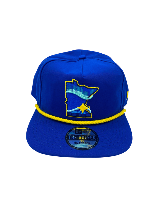 Adult Minnesota Twins New Era Blue City Connect State Logo Golfer Adjustable Snapback Hat - Men's