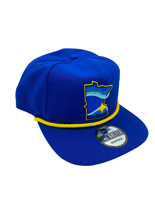Adult Minnesota Twins New Era Blue City Connect State Logo Golfer Adjustable Snapback Hat - Men's
