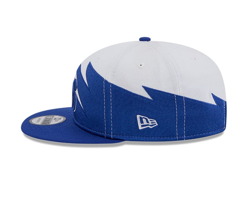 Adult Philadelphia 76ers New Era Blue NBA Jagged 9FIFTY Snapback Hat - Men's