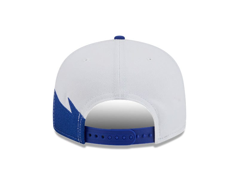 Adult Philadelphia 76ers New Era Blue NBA Jagged 9FIFTY Snapback Hat - Men's