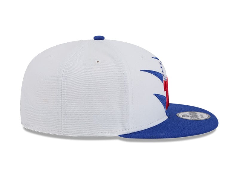 Adult Philadelphia 76ers New Era Blue NBA Jagged 9FIFTY Snapback Hat - Men's