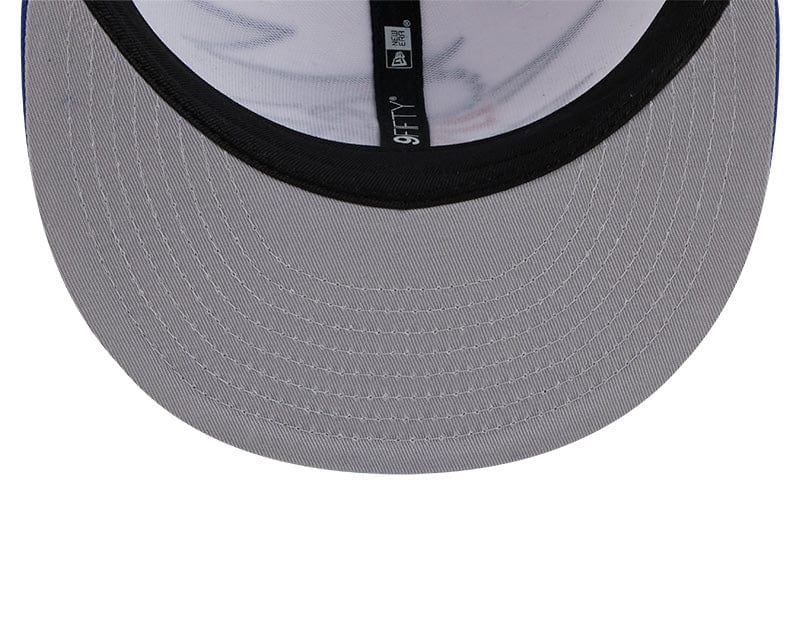 Adult Philadelphia 76ers New Era Blue NBA Jagged 9FIFTY Snapback Hat - Men's