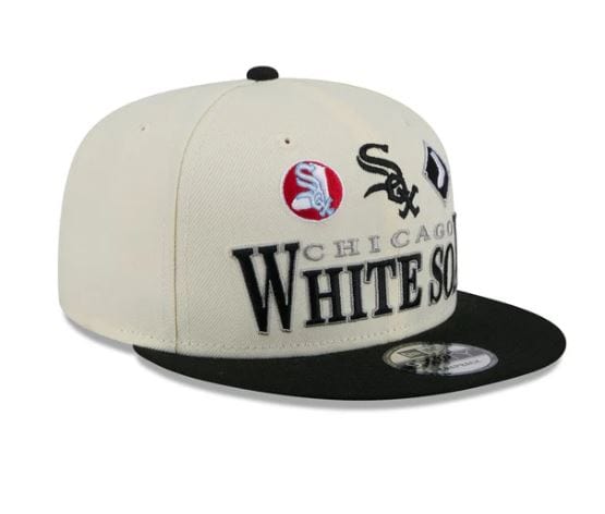 Adult Chicago White Sox New Era Chrome Archive 3 Logo 9FIFTY Snapback Hat - Men's