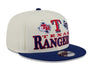 Adult Texas Rangers New Era Chrome Archive 3 Logo 9FIFTY Snapback Hat - Men's