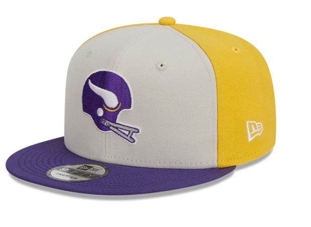 New Era Snapback Hat OSFM / Cream/Purple Minnesota Vikings New Era Cream/Purple Historic 2023 Sideline 9FIFTY Snapback Hat