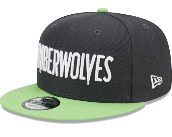 New Era Snapback Hat OSFM / Gray Adult Minnesota Timberwolves New Era Gray NBA Statement 9FIFTY Snapback Hat - Men's