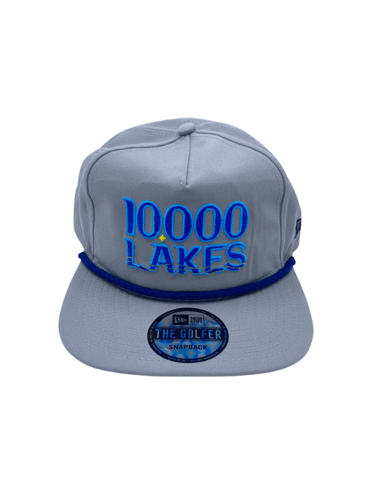 Adult Minnesota Twins New Era Gray 10,000 Lakes Golfer Adjustable Snapback Hat - Men's