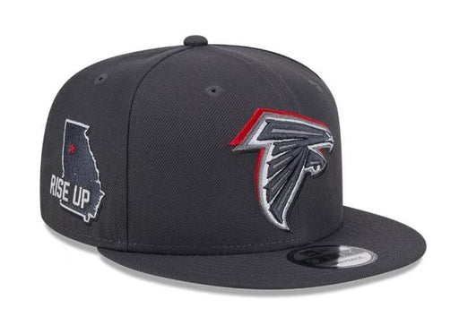 New Era Snapback Hat OSFM / Gray Atlanta Falcons New Era 2024 NFL Draft Gray 9FIFTY Side Patch Snapback Hat - Men's