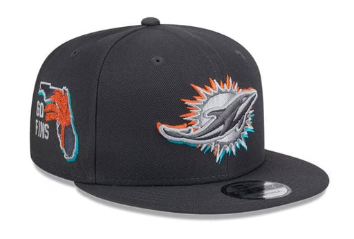 New Era Snapback Hat OSFM / Gray Miami Dolphins New Era 2024 NFL Draft Gray 9FIFTY Side Patch Snapback Hat - Men's