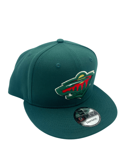 Adult Minnesota Wild New Era Green NHL 9FIFTY Snapback Hat - Men's