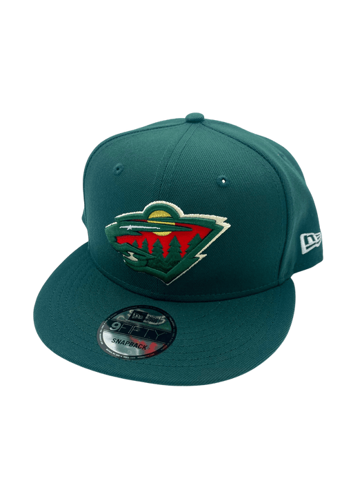 Adult Minnesota Wild New Era Green NHL 9FIFTY Snapback Hat - Men's