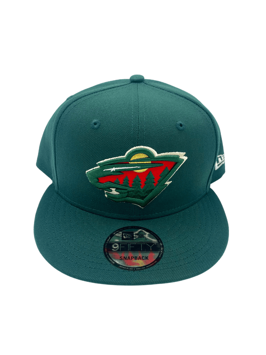 Adult Minnesota Wild New Era Green NHL 9FIFTY Snapback Hat - Men's