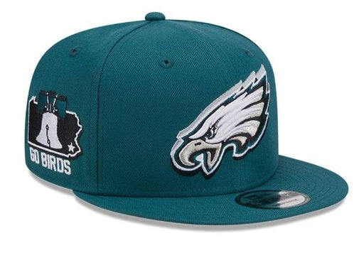 Philadelphia Eagles New Era 2024 NFL Draft Green 9FIFTY Side Patch Snapback Hat - Men's