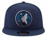 New Era Snapback Hat OSFM / Navy Minnesota Timberwolves New Era Navy 9FIFTY Adjustable Snapback Hat