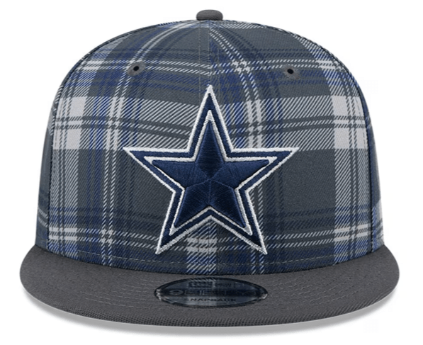 New Era Snapback Hat OSFM / Plaid/Gray Dallas Cowboys New Era Gray Bill 2024 Plaid Statement 9FIFTY Snapback Hat