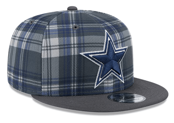 New Era Snapback Hat OSFM / Plaid/Gray Dallas Cowboys New Era Gray Bill 2024 Plaid Statement 9FIFTY Snapback Hat