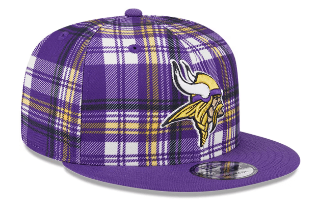 New Era Snapback Hat OSFM / Plaid Minnesota Vikings New Era 2024 Plaid Statement 9FIFTY Snapback Hat