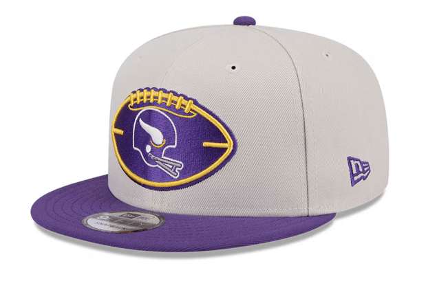 New Era Snapback Hat OSFM / Plaid Minnesota Vikings New Era Stone/Purple 2024 Historic Sideline 9FIFTY Snapback Hat