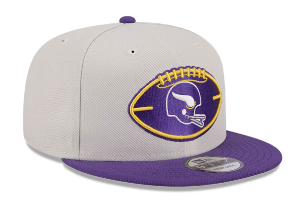 New Era Snapback Hat OSFM / Plaid Minnesota Vikings New Era Stone/Purple 2024 Historic Sideline 9FIFTY Snapback Hat