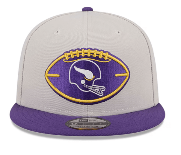 New Era Snapback Hat OSFM / Plaid Minnesota Vikings New Era Stone/Purple 2024 Historic Sideline 9FIFTY Snapback Hat