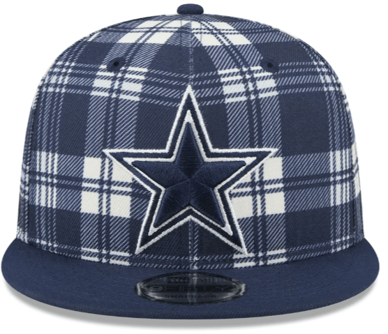 New Era Snapback Hat OSFM / Plaid/Navy Dallas Cowboys New Era Navy Bill 2024 Plaid Statement 9FIFTY Snapback Hat