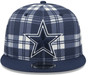 New Era Snapback Hat OSFM / Plaid/Navy Dallas Cowboys New Era Navy Bill 2024 Plaid Statement 9FIFTY Snapback Hat