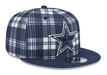 New Era Snapback Hat OSFM / Plaid/Navy Dallas Cowboys New Era Navy Bill 2024 Plaid Statement 9FIFTY Snapback Hat